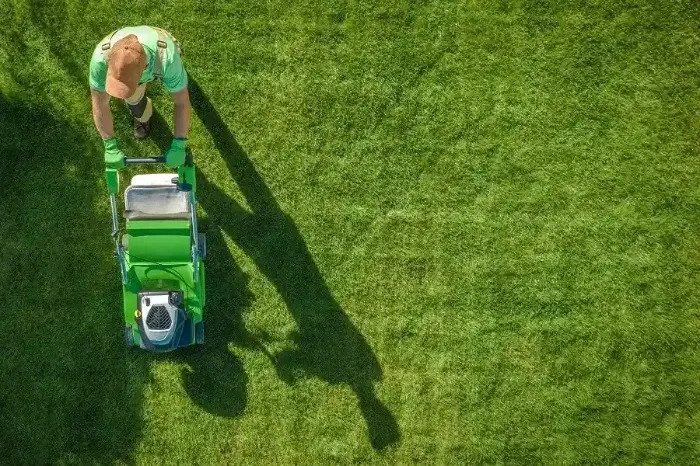 Can you mow wet grass Burbank, CA